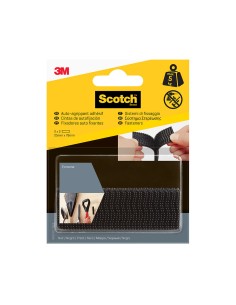 Tira de autofijación extreme, negra, 25mmx76mm, 2 uds, máx 5 kg