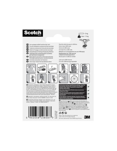 Tira de autofijación extreme, negra, 25mmx76mm,...