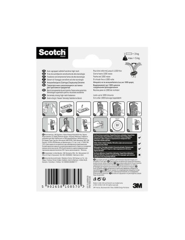 Tira de autofijación extreme, transparente,...