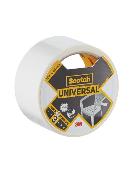 Cinta americana universal 3 10 m x 48 mm, blanca