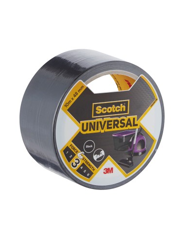 Cinta americana universal 3 10 m x 48 mm, negra