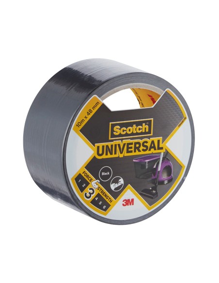 Cinta americana universal 3 10 m x 48 mm, negra