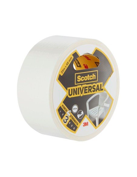 Cinta americana universal 3 25 m x 48 mm, blanca