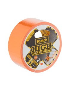 Cinta americana alta visibilidad 3 25 m x 48 mm, naranja