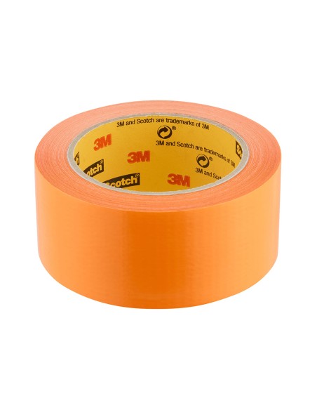 Cinta americana alta visibilidad 3 25 m x 48 mm, naranja