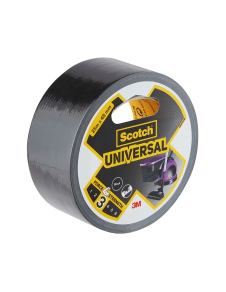 Cinta americana universal 3 25 m x 48 mm, negra