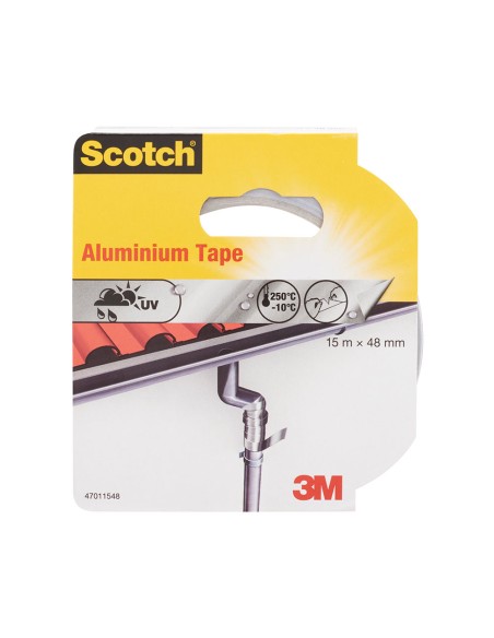 Cinta de aluminio altas temperaturas, 15 m x 48 mm