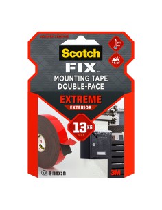 Cinta doble cara de montaje para exteriores extreme, 19mmx5m, máx 13 kg