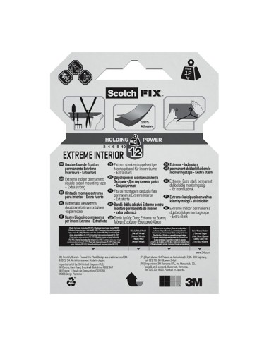 Cinta doble cara de montaje para interiores...