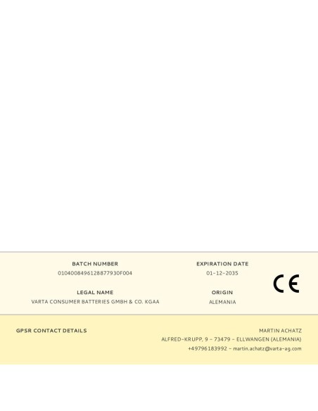 Pila alkalina longlife power d - lr20 (blister cartón 2 uds) ø34,2 x 61,5 mm