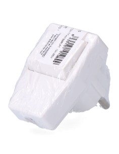 Clavija con t/t (schuko) + interruptor 10 a 250 v, blanca, 40 x 65 x 62 mm (retractilado) 2