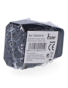 Base aerea negra 10 a 250 v (retractilado) 2