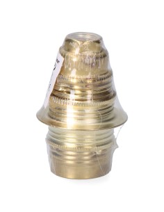 Portalámparas rosca e14, mignon latonado (retractilado)