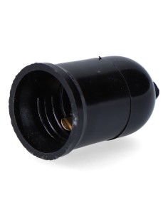 Portalámparas obra con colgante e27, 4 a 250 v, negro, ø35 x 60 mm (retractilado)