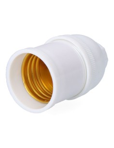 Portalámparas corriente e27 blanco (retractilado)