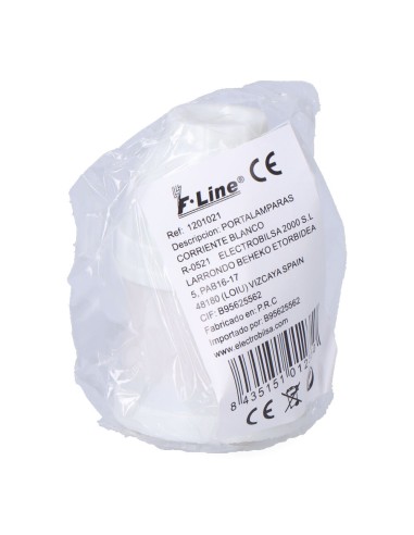 Portalámparas corriente e27 blanco (retractilado)