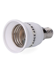 Amplificador e-14 a e-27 4 a 230 v, blanco, ø39 x 70 mm (retractilado)