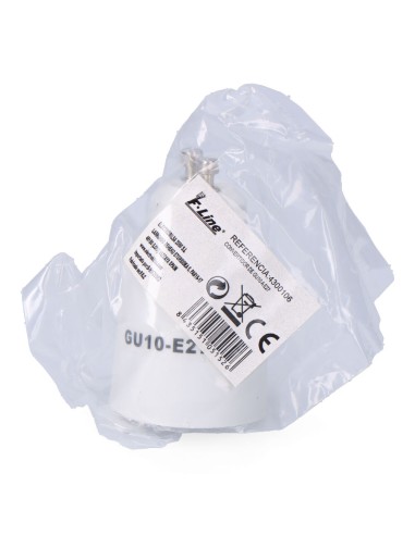 Convertidor de gu10 a e27, 2 a 230 v, blanco,...