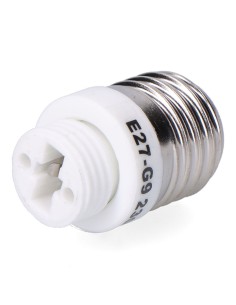 Convertidor de e27 a g9, 2 a 230 v, blanco , ø29 x 50 mm (retractilado)