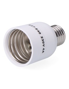 Convertidor de e27 a e40, 4 a 230 v, blanco, ø47 x 79 mm (retractilado)