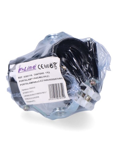 Portalámparas múltiple, 3 portalámparas e27,...