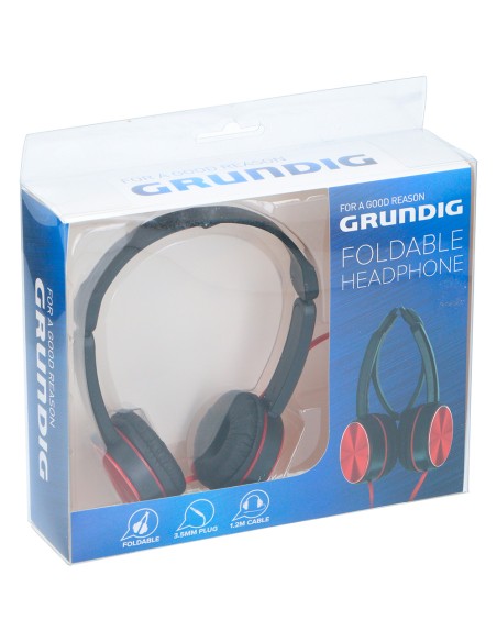 Auriculares plegables, pvc, 1,2 m. colores surtidos