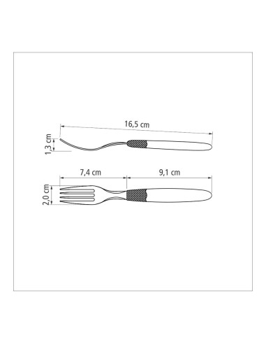 Cubertería 30 piezas negro