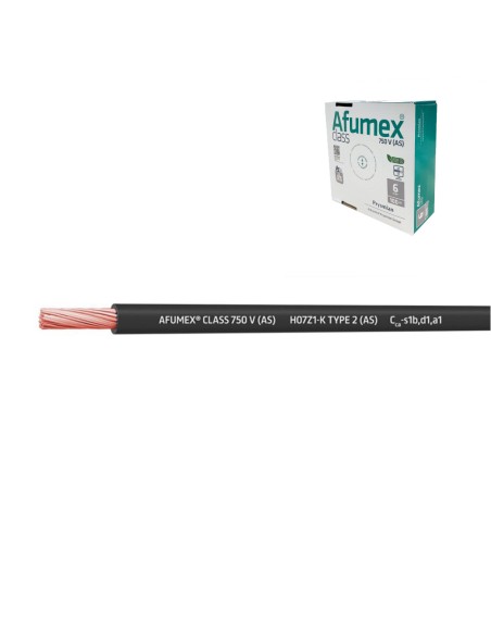 Cablecillo h07z1-k(as) 1,5 mm² negro euro/m