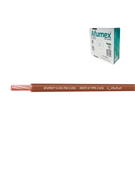 Cablecillo h07z1-k(as) 2,5 mm² marron euro/m