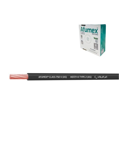 Cablecillo h07z1-k(as) 4,0 mm² negro euro/m