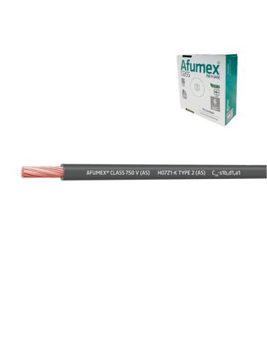 Cablecillo h07z1-k(as) 4,0 mm² gris euro/m