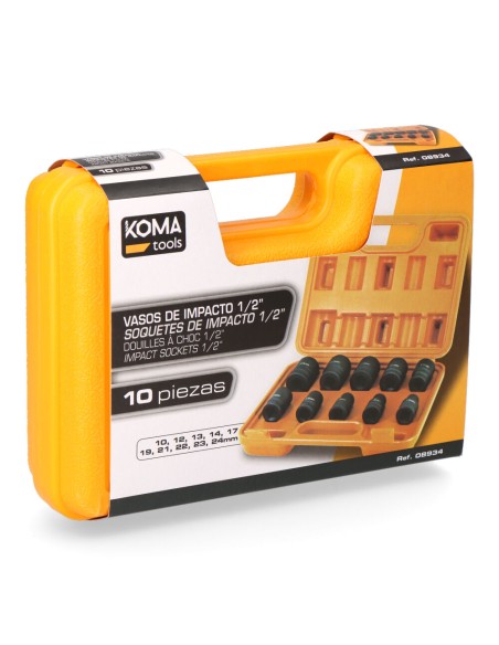 Vasos de impacto 1 / 2", juego 10 piezas