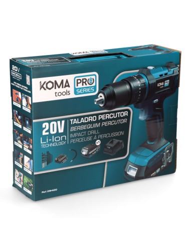 Kit maletin taladro percutor/atornillador 20 v...