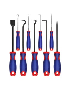 Puas y ganchos de precisión, juego de 9 piezas