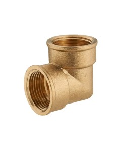 Codo hembra 90 1/2" x 15 mm latón