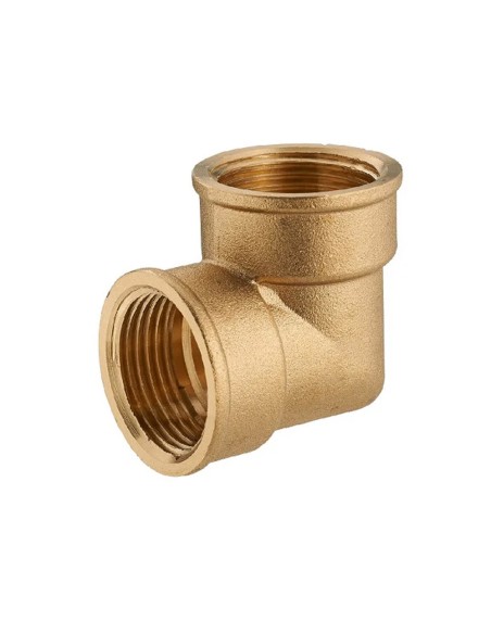 Codo hembra 90 1/2" x 15 mm latón