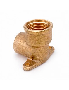 Codo mural 472 1/2" x 15 mm latón