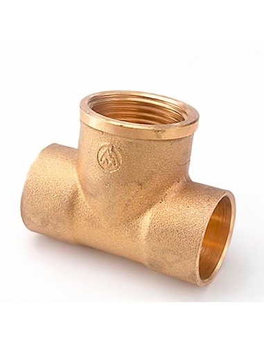 Te hembra 130 1/2" x 15 mm latón