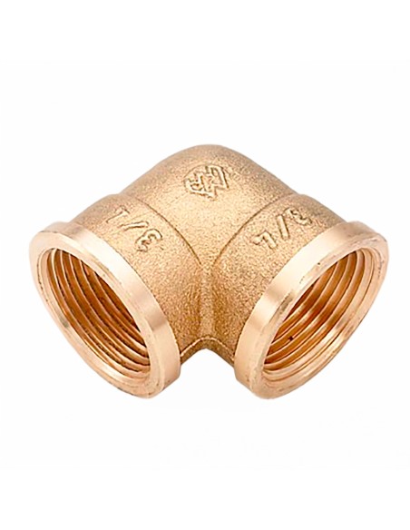 Codo h-h 3/4" latón