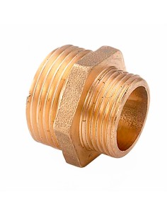 Contrarrosca reducida 1/2" x 1" latón