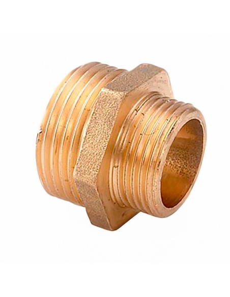 Contrarrosca reducida 1/2" x 3/4" latón