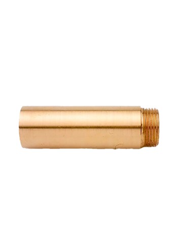 Alargo grifo pulido 1/2" x 3 cm latón
