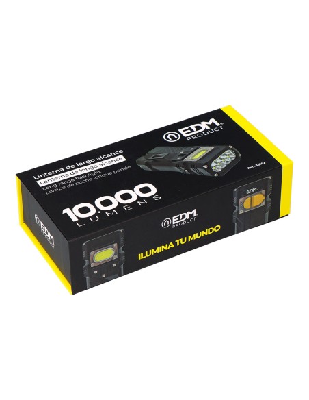 Linterna led de largo alcance 10000 lm