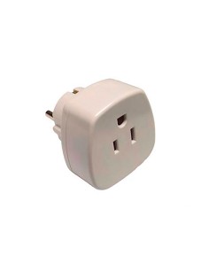 Adaptador estados unidos a europeo 16 a 250 v blanco (retractilado)