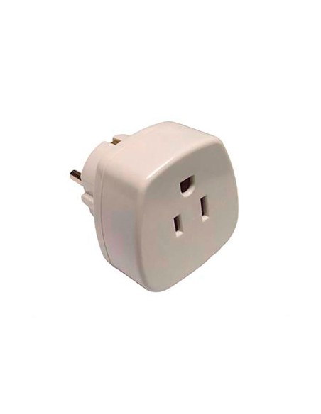 Adaptador estados unidos a europeo 16 a 250 v blanco (retractilado)