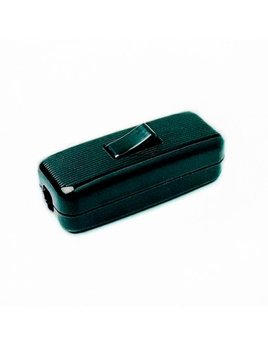 Interruptor de paso unipolar 2a negro (retractilado)