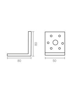 Angulo pesante an13 zincado 80 x 80 x 50 mm 2