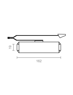 Cierrapuertas sin retenedor mc01-s blanco 2
