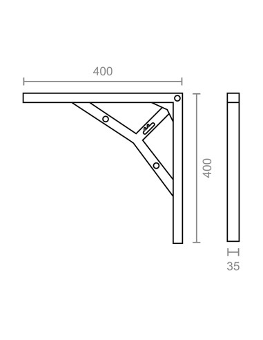 Escuadra 3 posiciones plm06 cromo brillo 400 x...