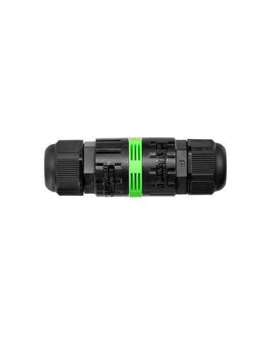 Conector estanco ip68 lineal 2 polos + tierra